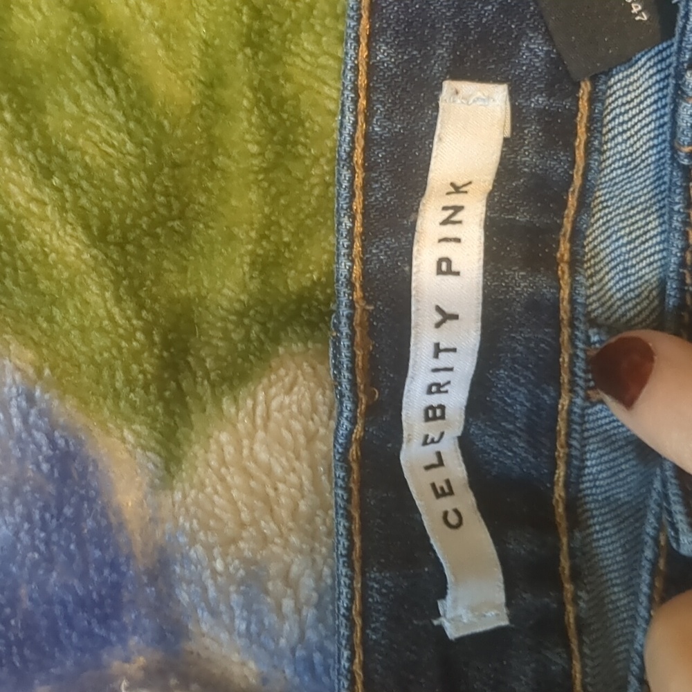 Celebrity Pink Blue Flare Jeans - Picture 3 of 5